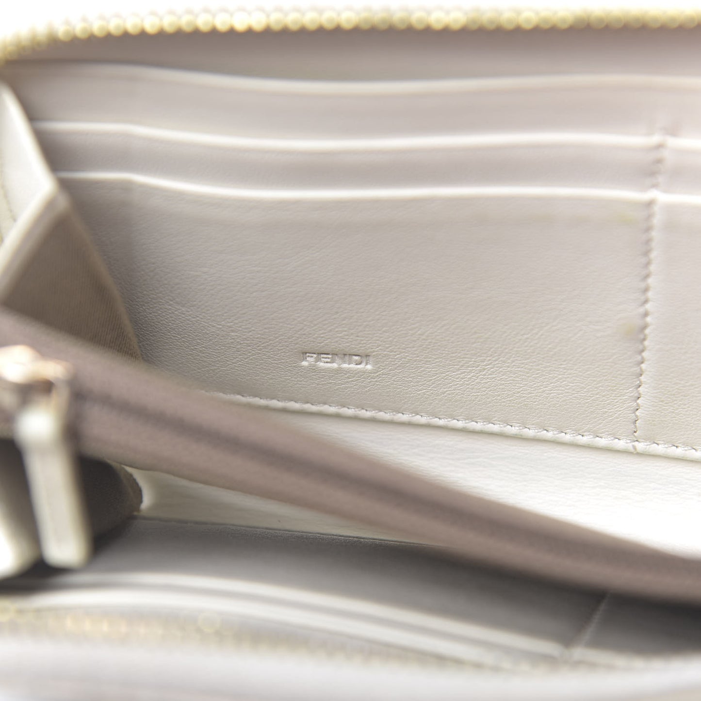 Zucchino Spalmati FF Multicolor Zip Around Wallet White Multicolor