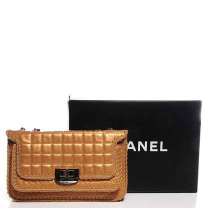 Chanel Calfskin Square Quilted Mademoiselle Crochet Flap Beige Fonce 5 of 9
