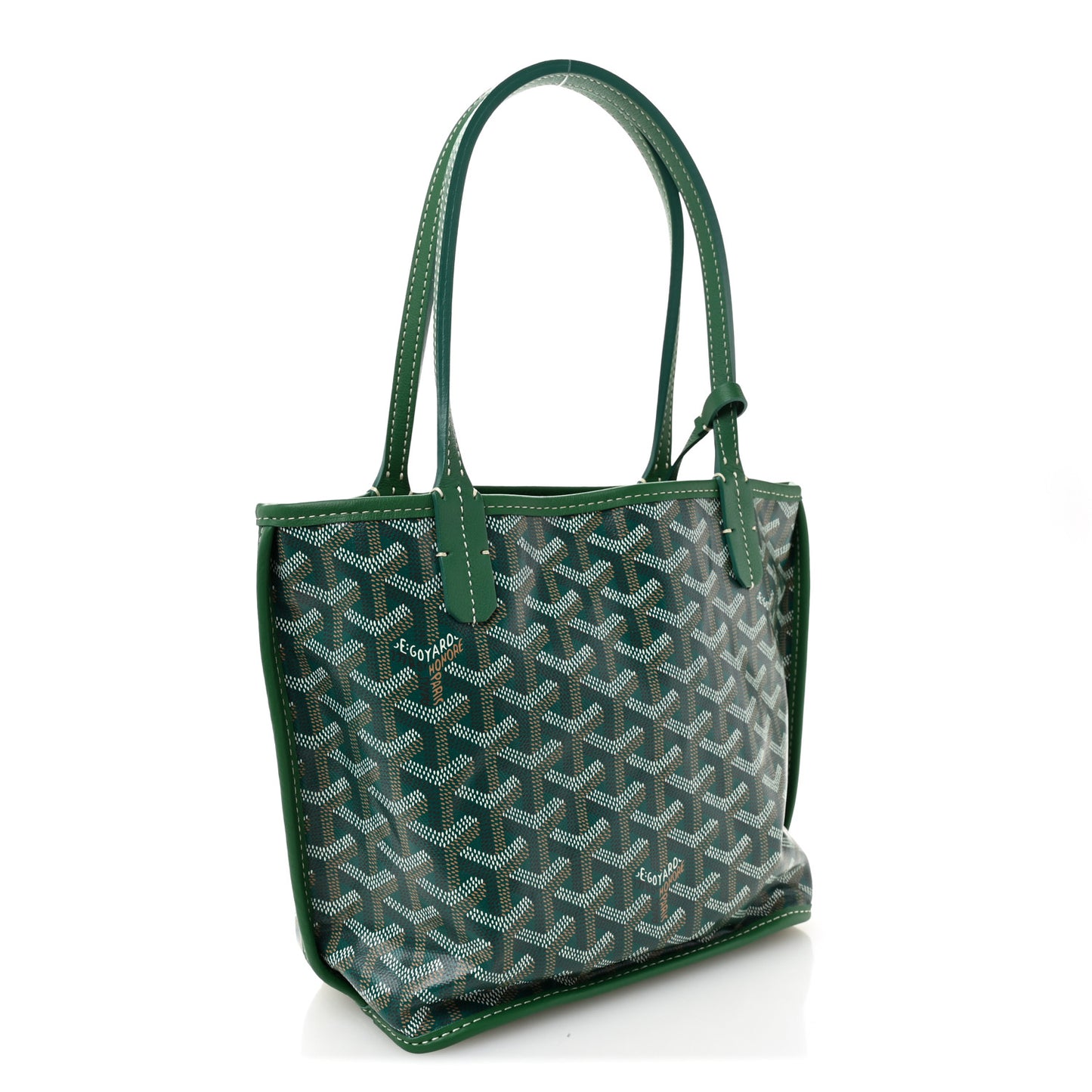 Goyardine Reversible Mini Anjou Green