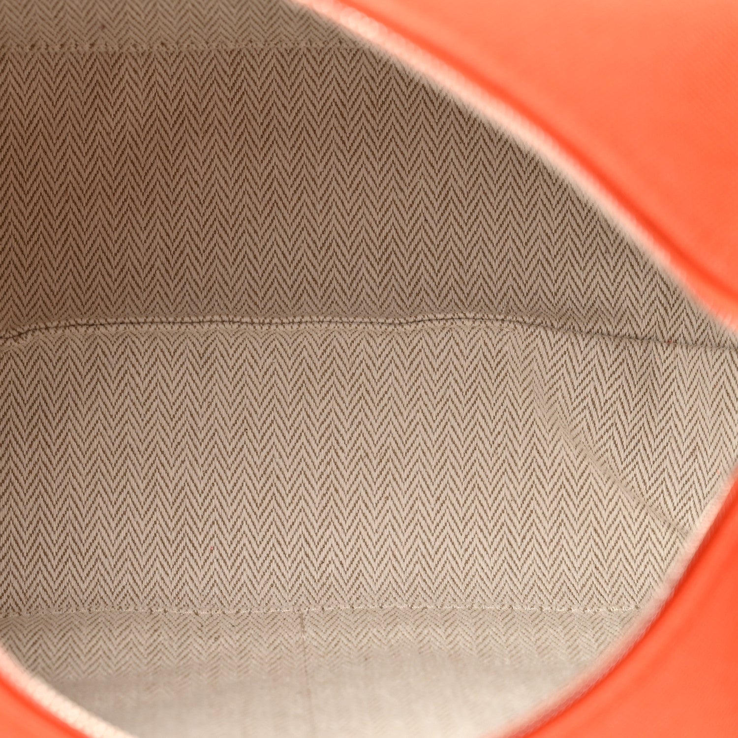 Hermes Canvas Small Bride-A-Brac Pouch Orange Burgundy 5 of 6