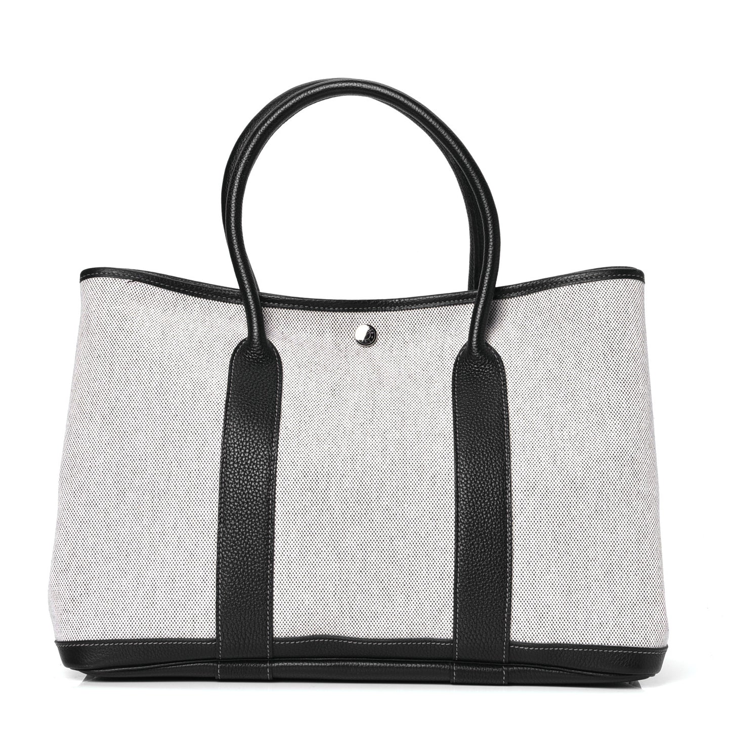 Buffle Skipper Toile Garden Party 36 MM Tote Marron Fonce