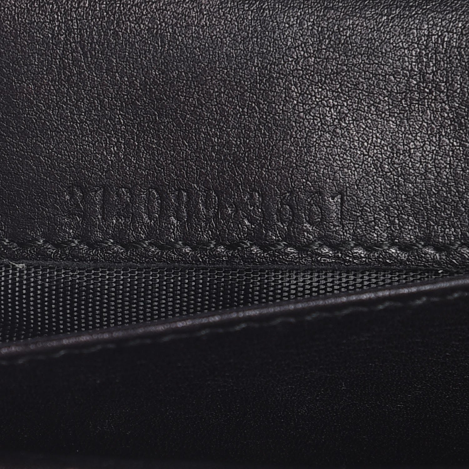 Gucci Guccissima Margaux Calfskin Icon Bar Continental Flap Wallet Black 7 of 7