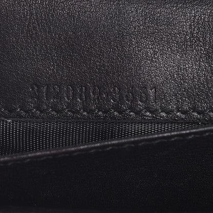 Gucci Guccissima Margaux Calfskin Icon Bar Continental Flap Wallet Black 7 of 7