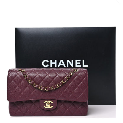Chanel Caviar Quilted Medium Double Flap Burgundy 11 of 11
