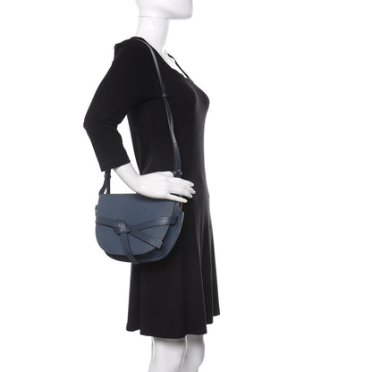 Loewe Grained Calfskin Mini Gate Crossbody Bag Steel Blue 2 of 9