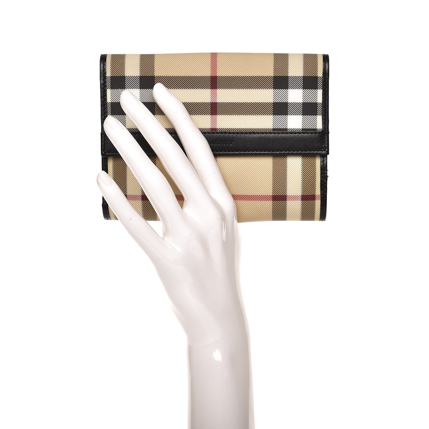 Nova Check Compact Wallet Black