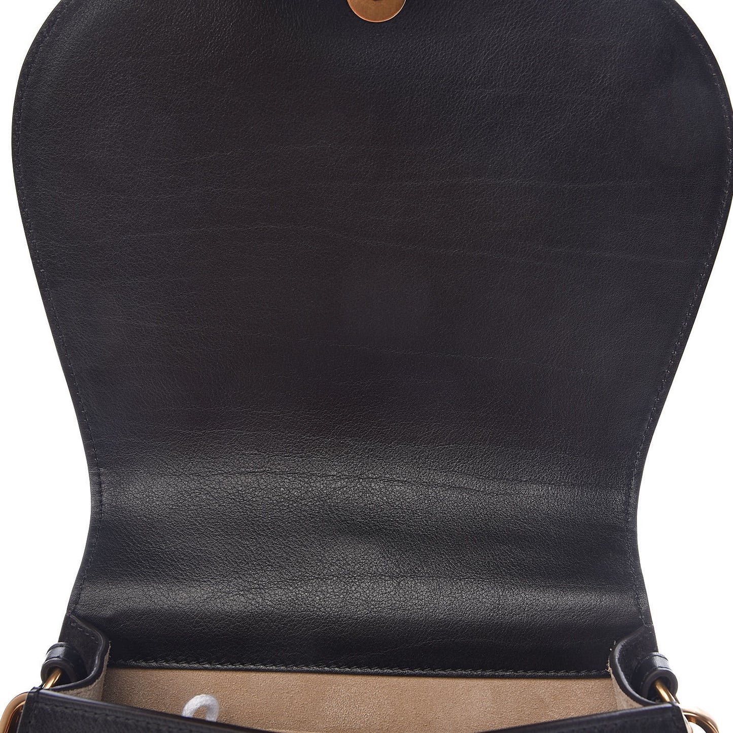 Calfskin Suede Medium Nile Bracelet Bag Black