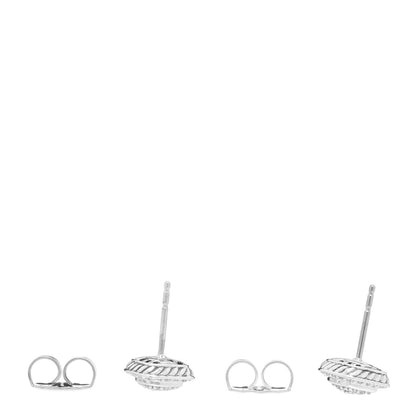 David Yurman Sterling Silver Diamond 5mm Pave Albion Earrings 3 of 4
