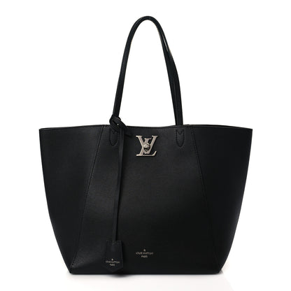 Louis Vuitton Calfskin Lockme Cabas Black 1 of 9