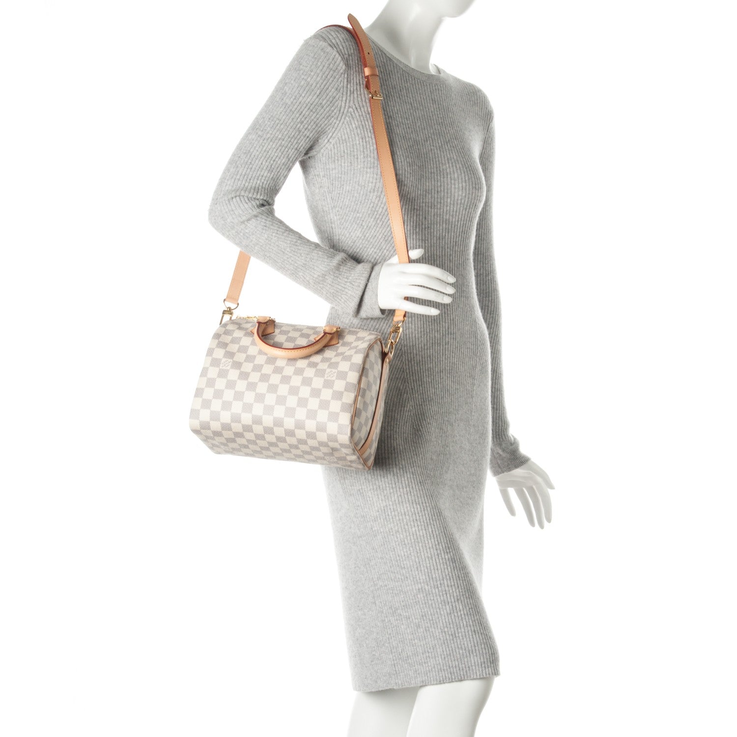 Louis Vuitton Damier Azur Speedy Bandouliere 25 2 of 8