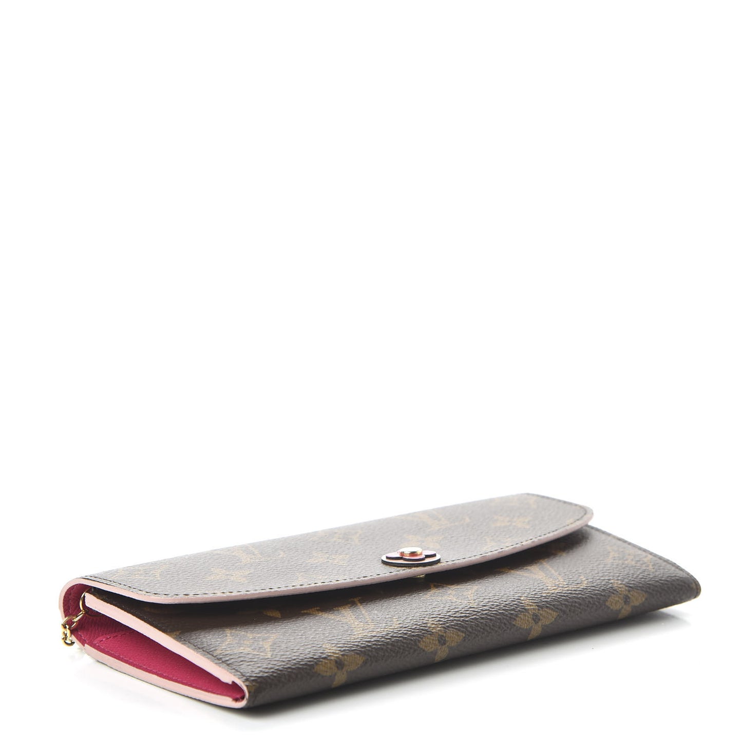 Monogram Bloom Flower Emilie Wallet Fuchsia