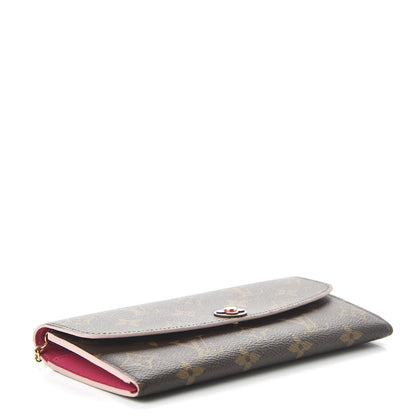 Louis Vuitton Monogram Bloom Flower Emilie Wallet Fuchsia 4 of 10