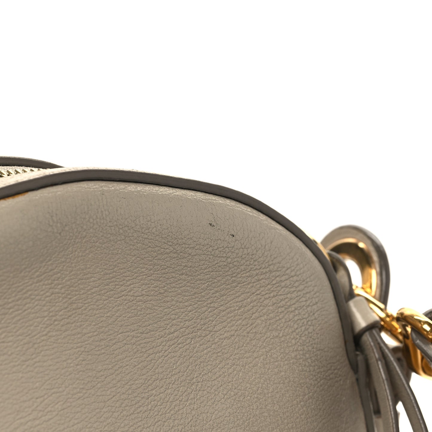 Smooth Calfskin Little Horses Embroidered Shoulder Bag Pastel Grey
