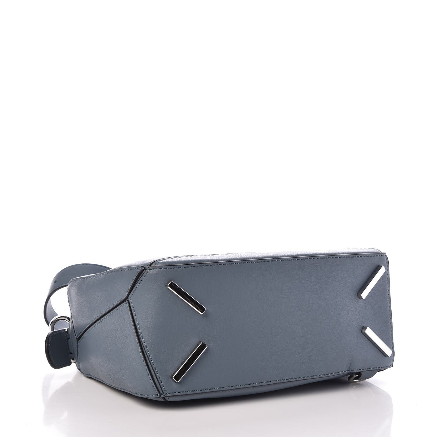 Calfskin Small Puzzle Shoulder Bag Light Blue