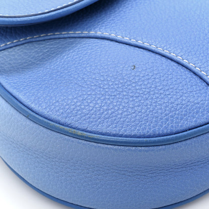 Christian Dior X DANIEL ARSHAM Grained Calfskin Gradient Saddle Bag Blue 9 of 13