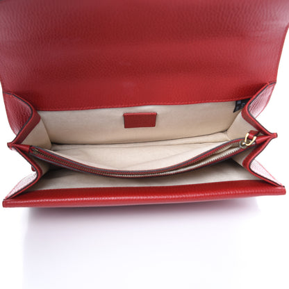 Gucci Dollar Calfskin Swarovski Crystal Small Dionysus Shoulder Bag Hibiscus Red 5 of 18