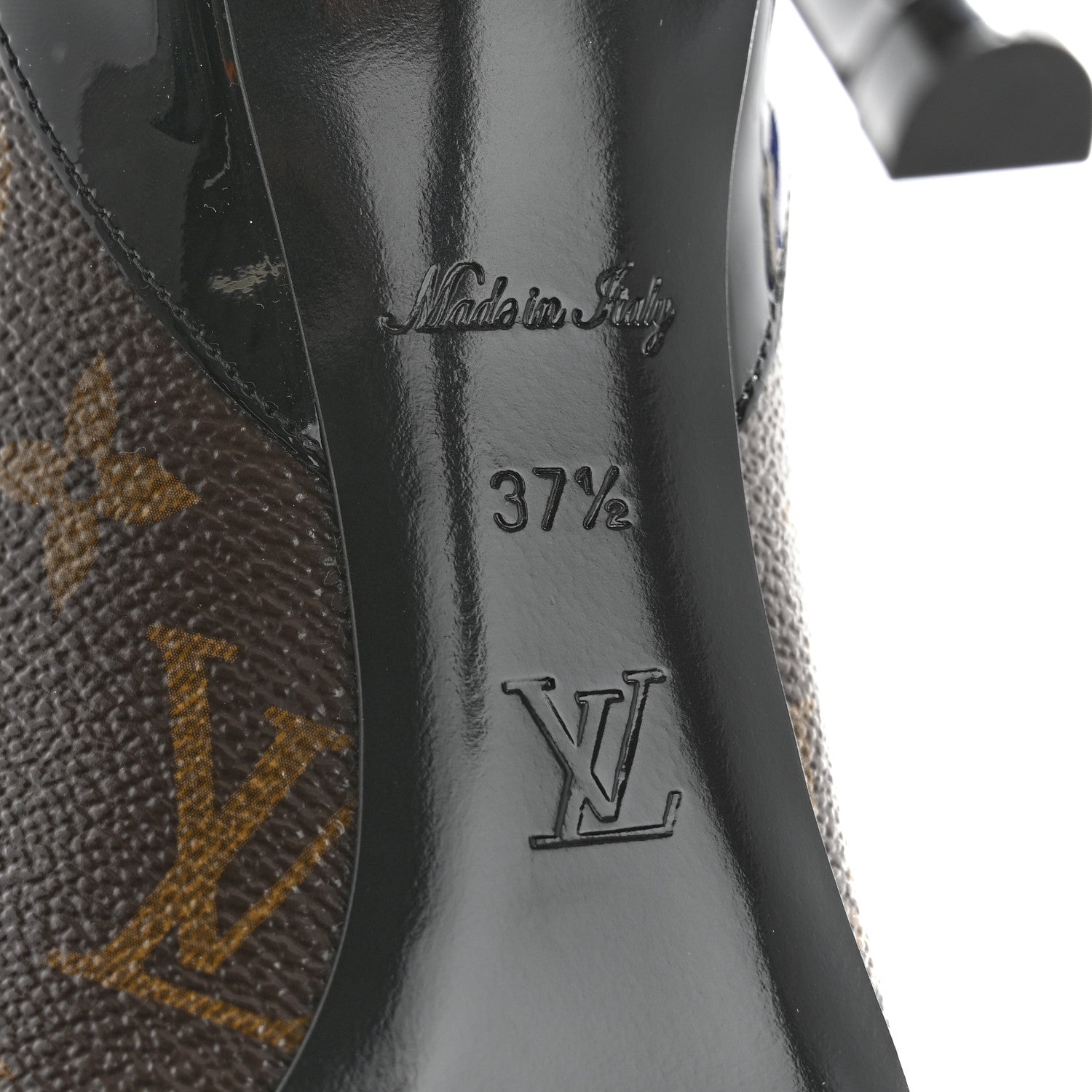Louis Vuitton Monogram Cherie Pumps 37.5 Black 8 of 9