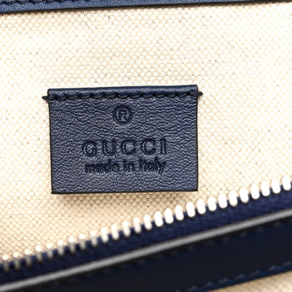 Gucci Calfskin Bee Embroidered Medium Dionysus Shoulder Bag White Blue Hibiscus Red 6 of 11