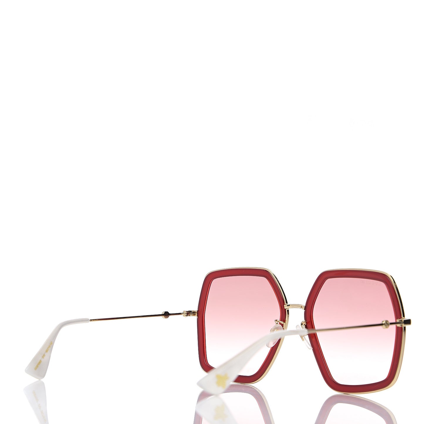 Acetate Oversize Square Frame GG0106S Sunglasses Red