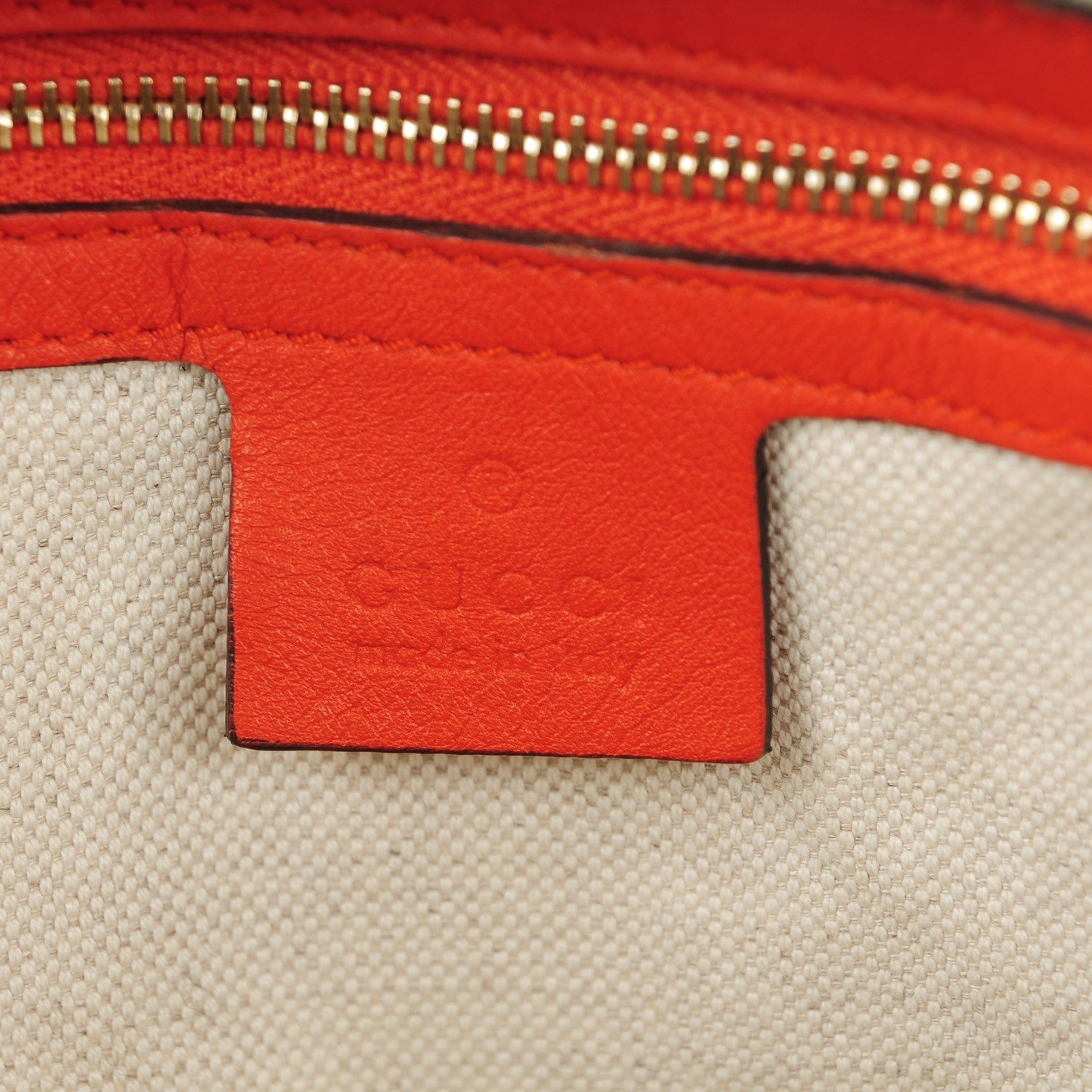 Gucci Guccissima Medium Bree Shoulder Bag Sun Orange 6 of 9