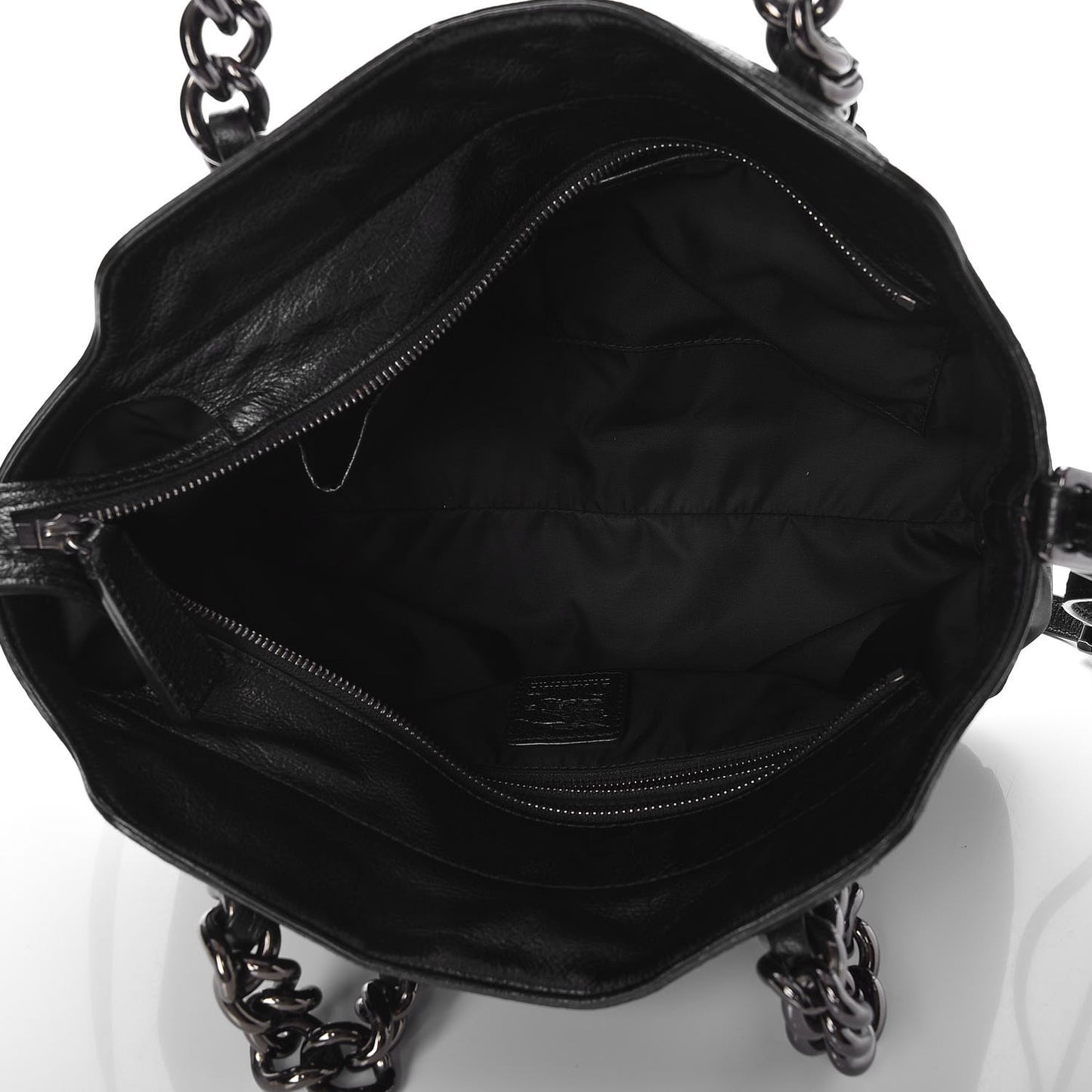 Nylon Tonal Check Torbitt Tote Black