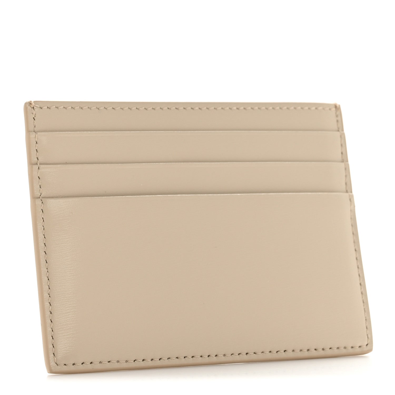 Celine Shiny Calfskin Triomphe Card Holder Pale Beige 3 of 9