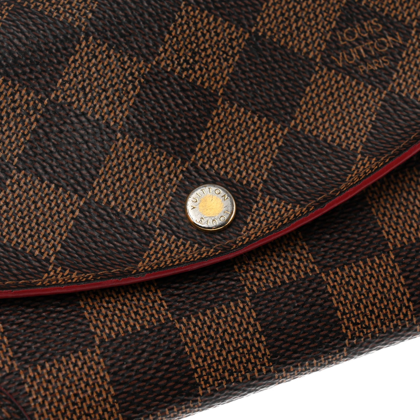 Damier Ebene Caissa Wallet Cherry