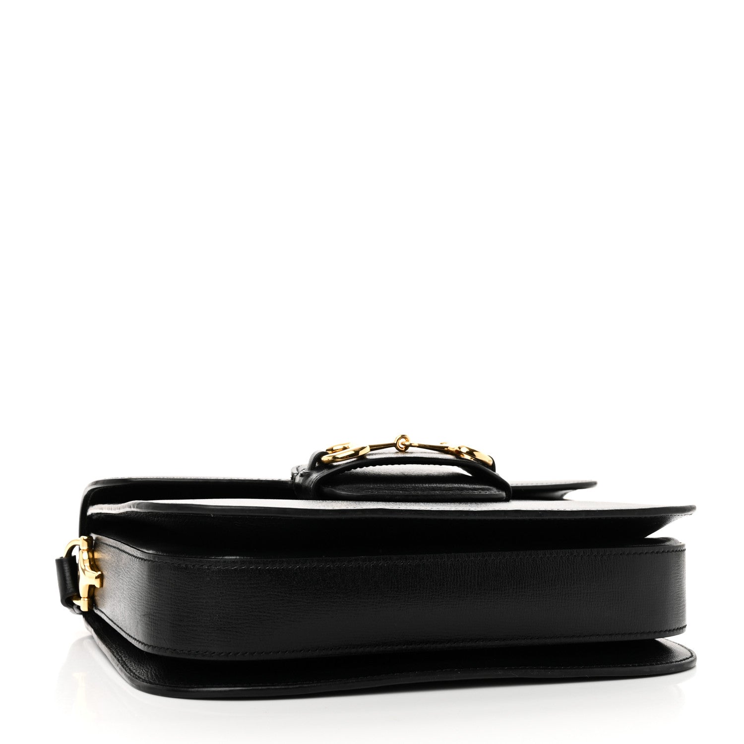 Gucci Azalea Calfskin Horsebit 1955 Shoulder Bag Black 4 of 10