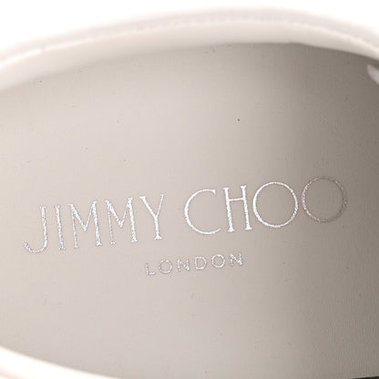Jimmy Choo Nappa Glitter Cash JC Sneakers 41 White Black 8 of 9