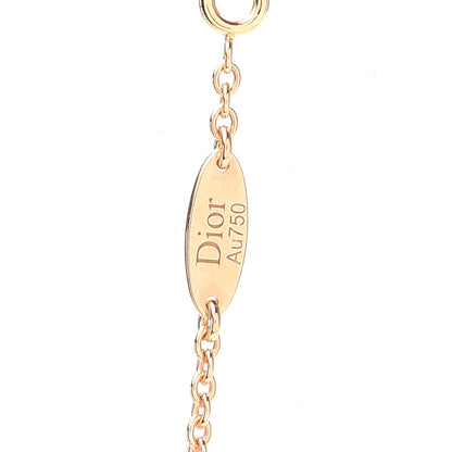 Christian Dior 18K Rose Gold Diamond Rose Quartz Rose Des Vents Necklace 7 of 8