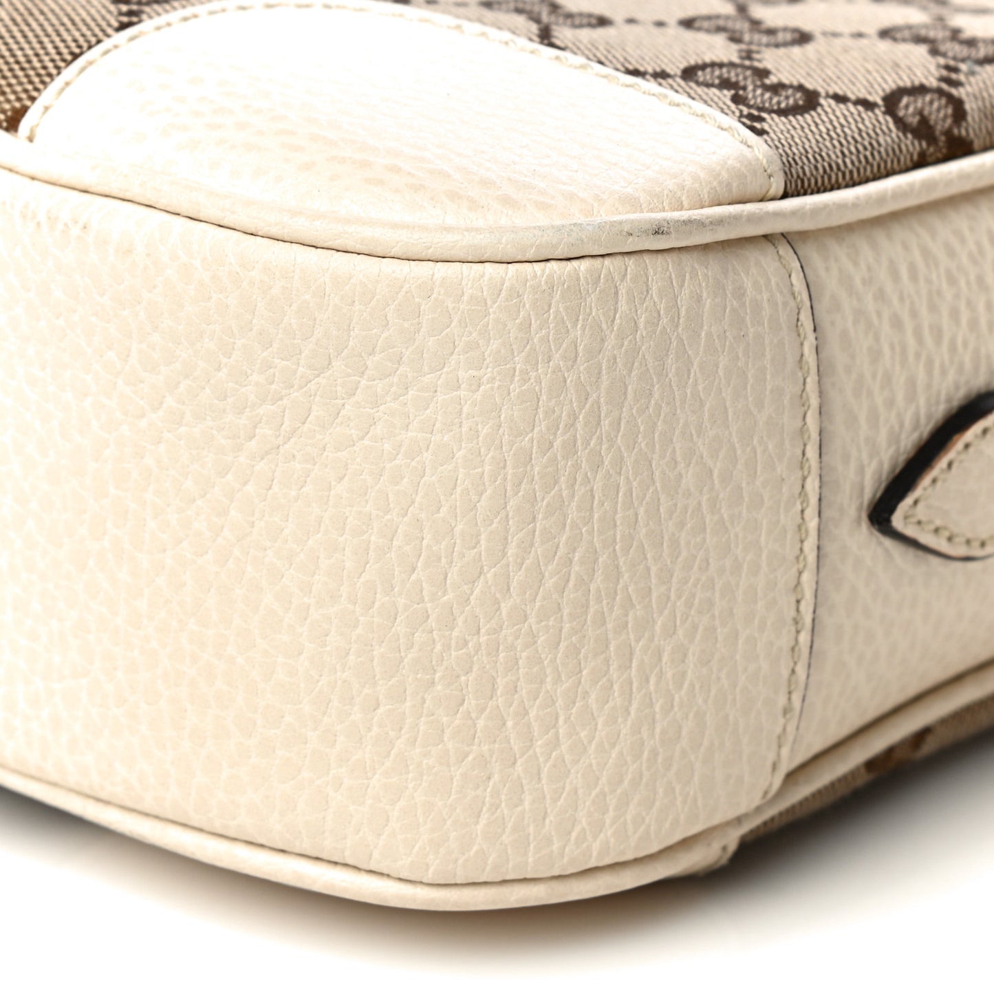 Monogram Dollar Calfskin Mini Bree Messenger Bag Beige Ebony Avoire