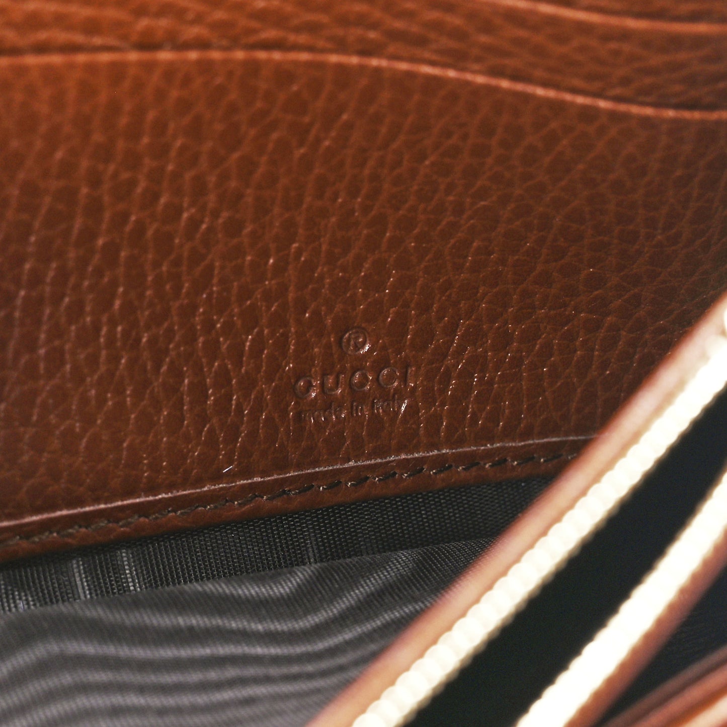 New Denim GG Monogram Jackie 1961 Chain Wallet Blue Tea Cuir