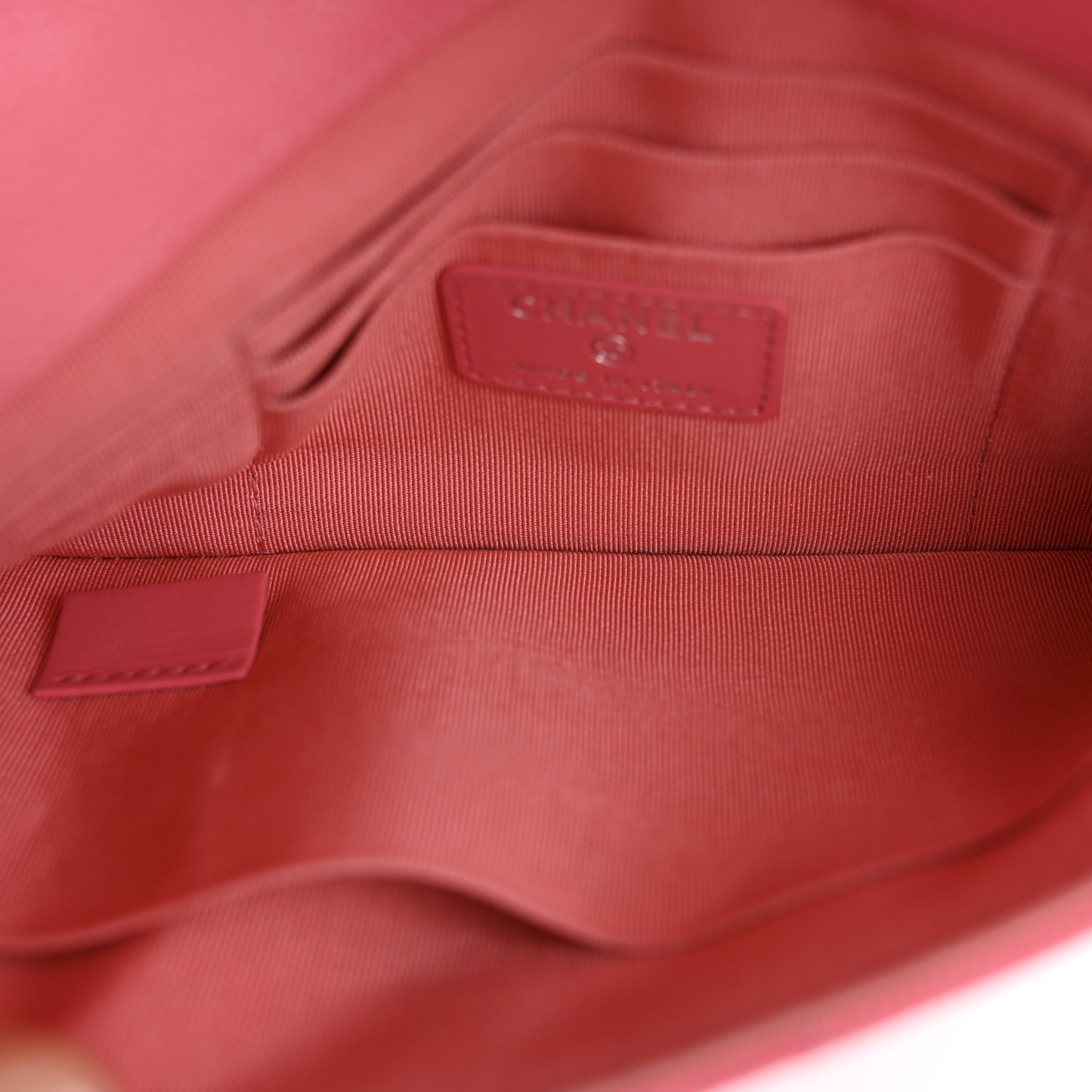Caviar Quilted My Everything Flap Pouch Coral