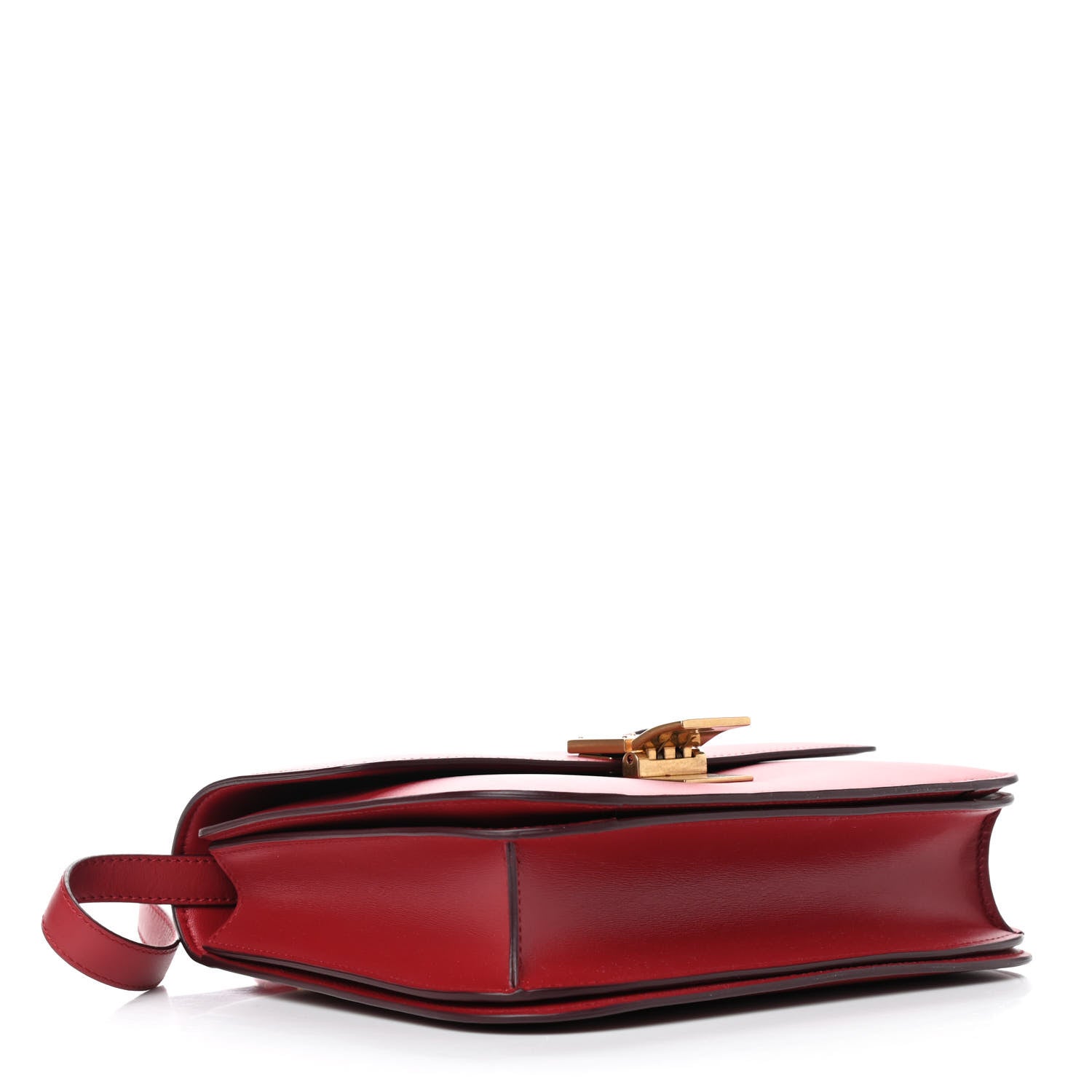 Celine Box Calfskin Medium Classic Box Flap Bag Red 4 of 10