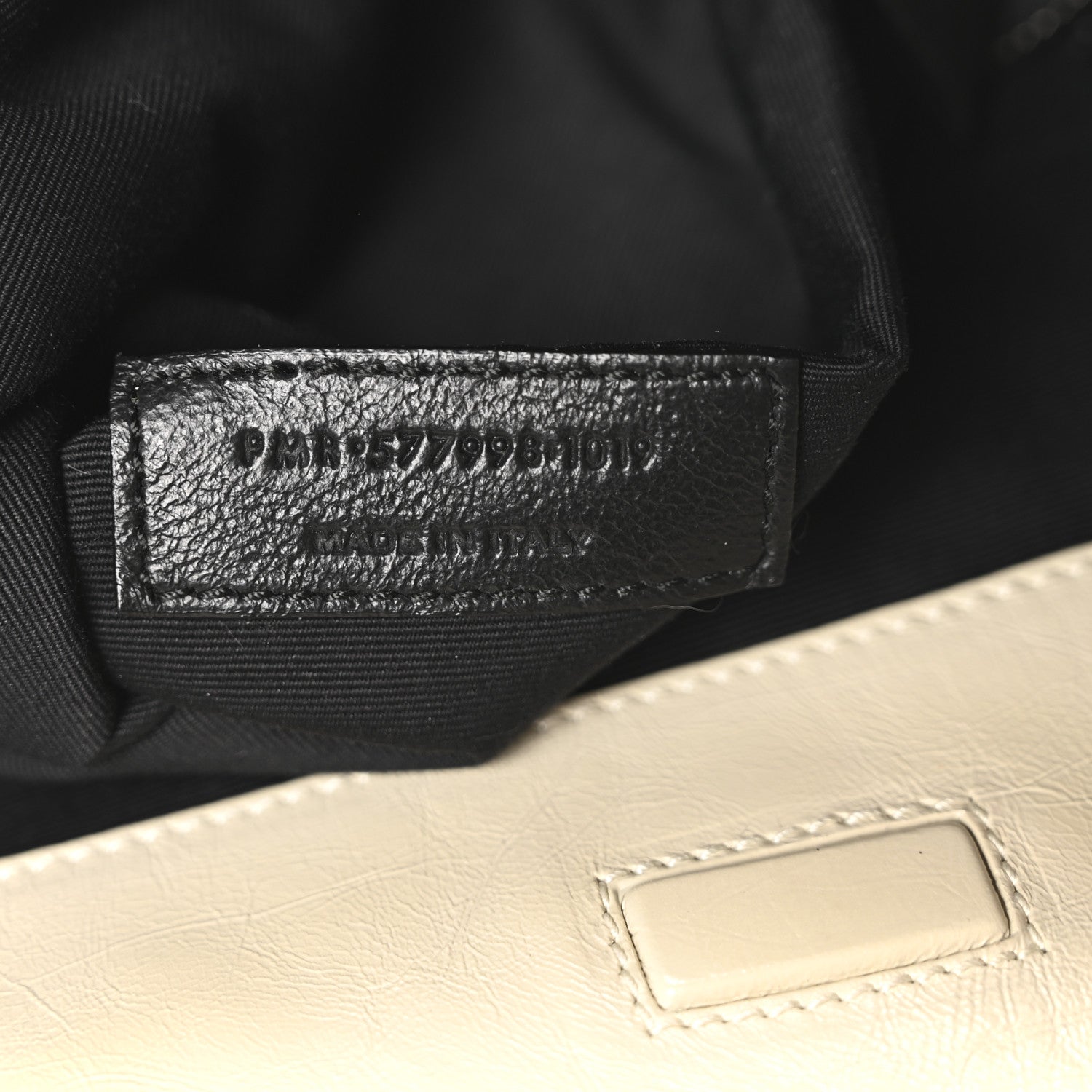 Saint Laurent Crinkled Calfskin Matelasse Monogram Large Niki Shopper Tote Cream Soft 7 of 10