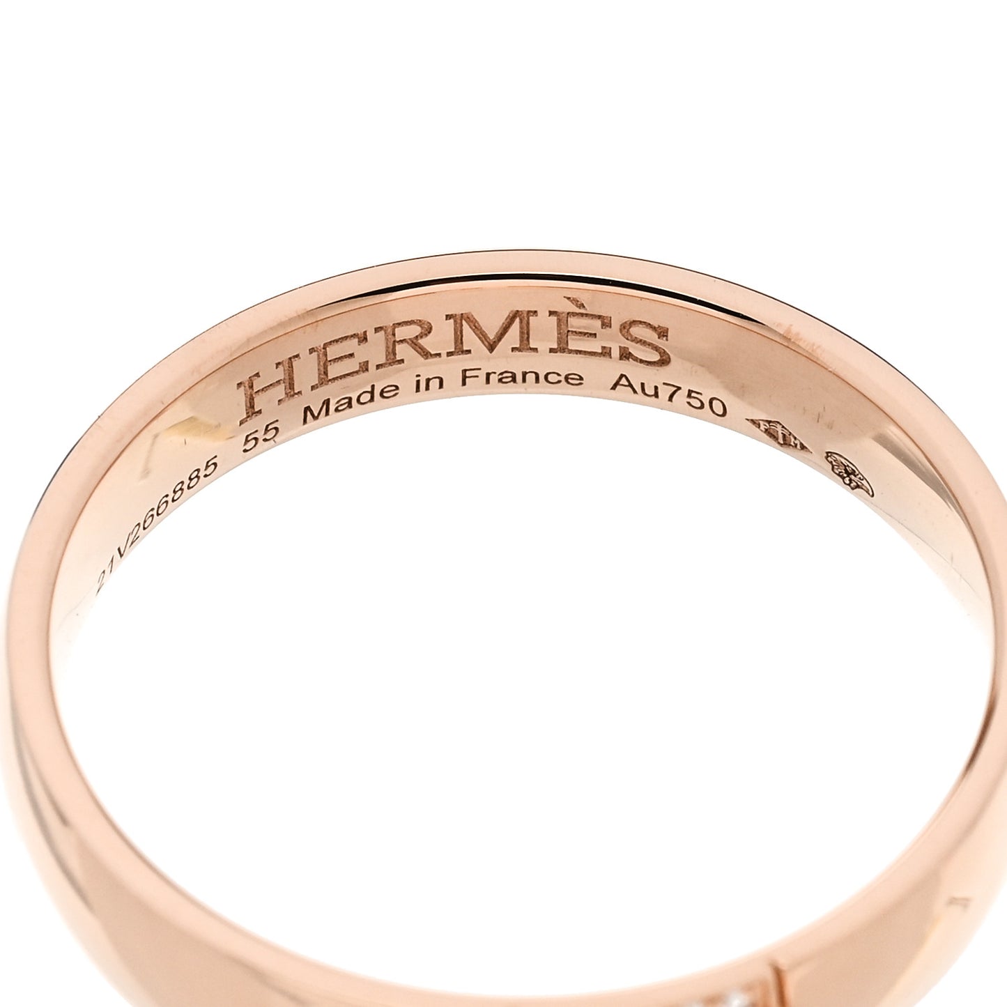 18K Rose Gold Diamond Ever Herakles Wedding Band Ring 55 7.25