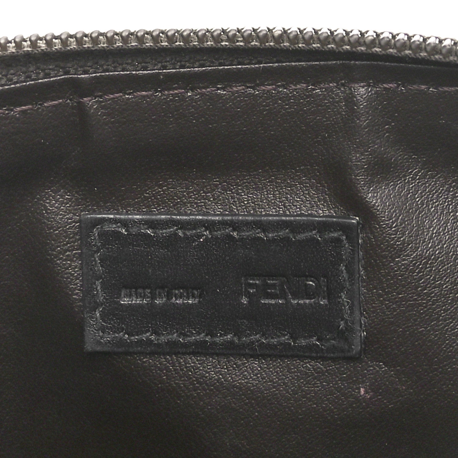 Fendi Pequin Cosmetic Pouch Tobacco 6 of 9