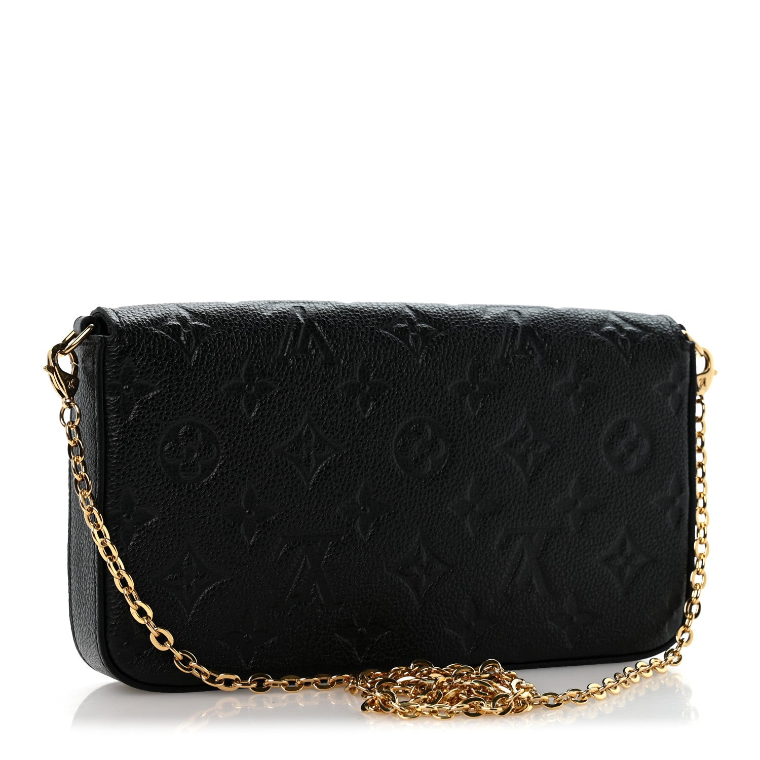 Louis Vuitton Empreinte Pochette Felicie Chain Wallet Black 4 of 12