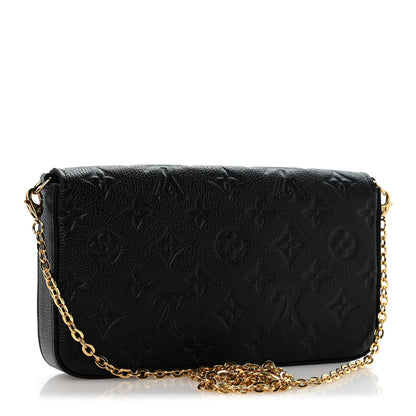 Louis Vuitton Empreinte Pochette Felicie Chain Wallet Black 4 of 12