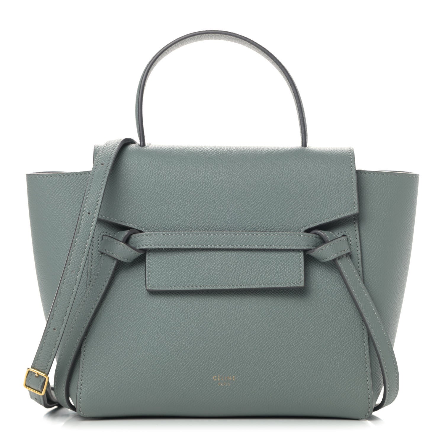 Celine Grained Calfskin Nano Belt Bag Mineral 1 of 5