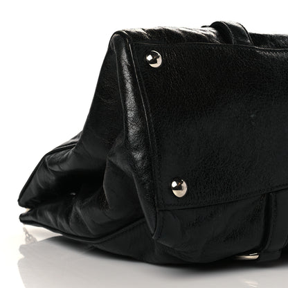 Miu Miu Vitello Shine Top Handle Satchel Black 9 of 11