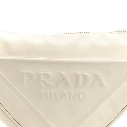Prada Grace Lux Triangle Shoulder Bag White White 8 of 15