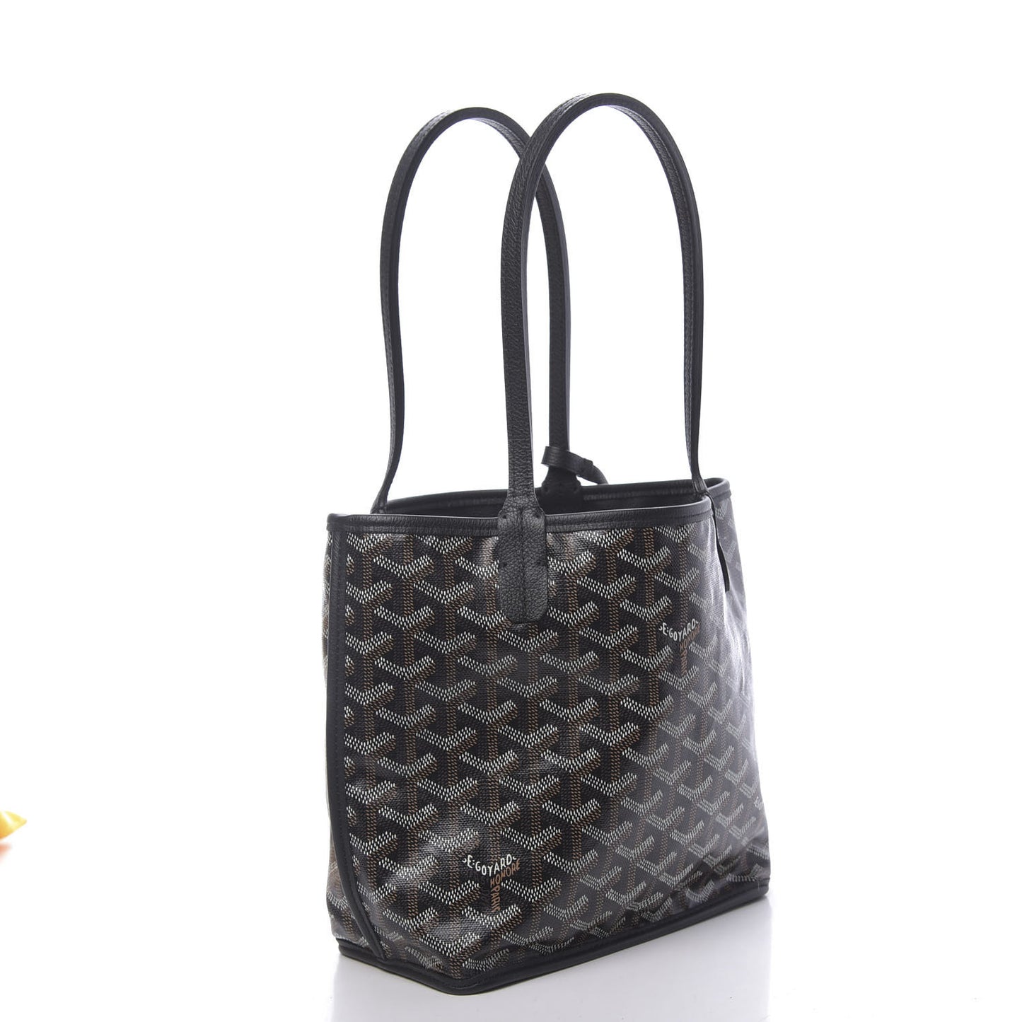 Goyardine Reversible Mini Anjou Black