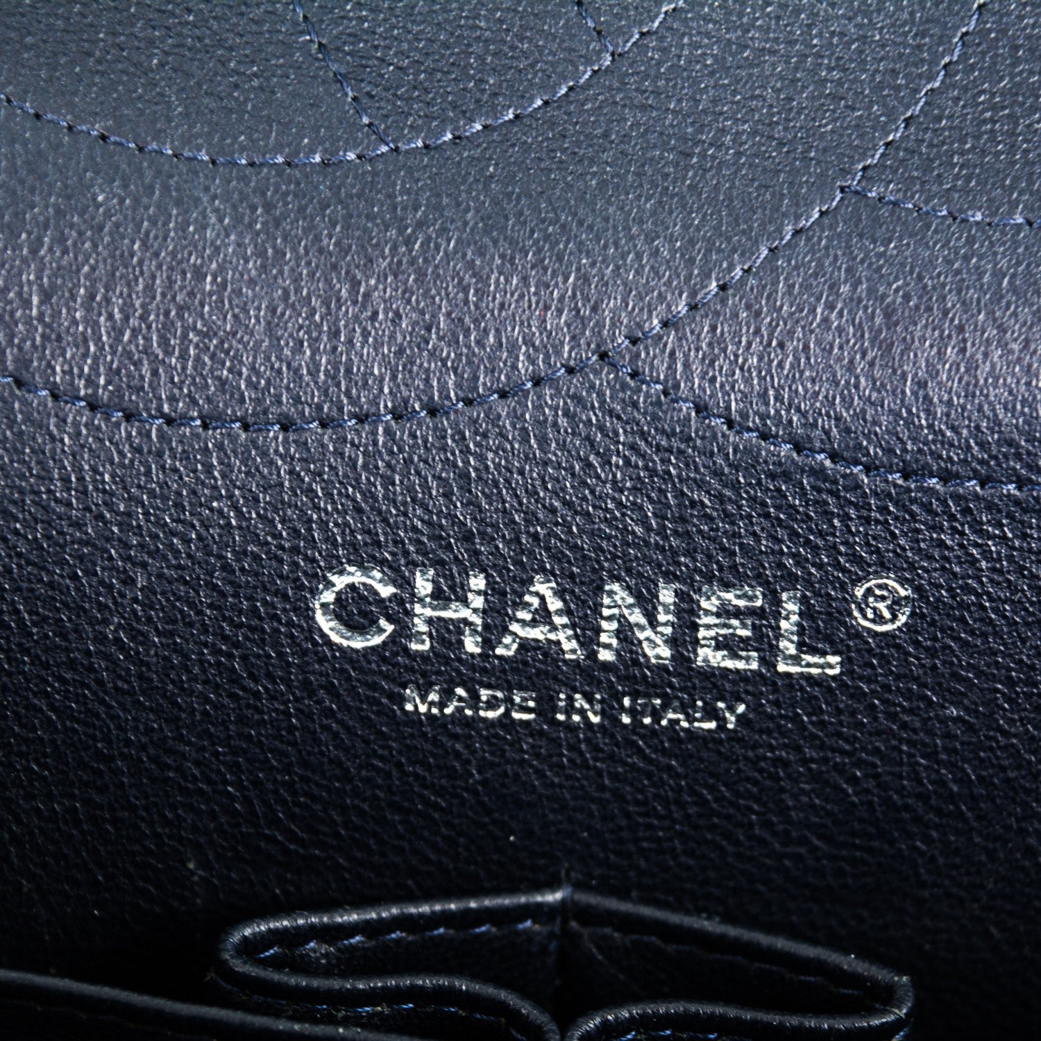 Chanel Aged Calfskin Quilted 2.55 Reissue 227 Flap Dark Navy 7 of 8