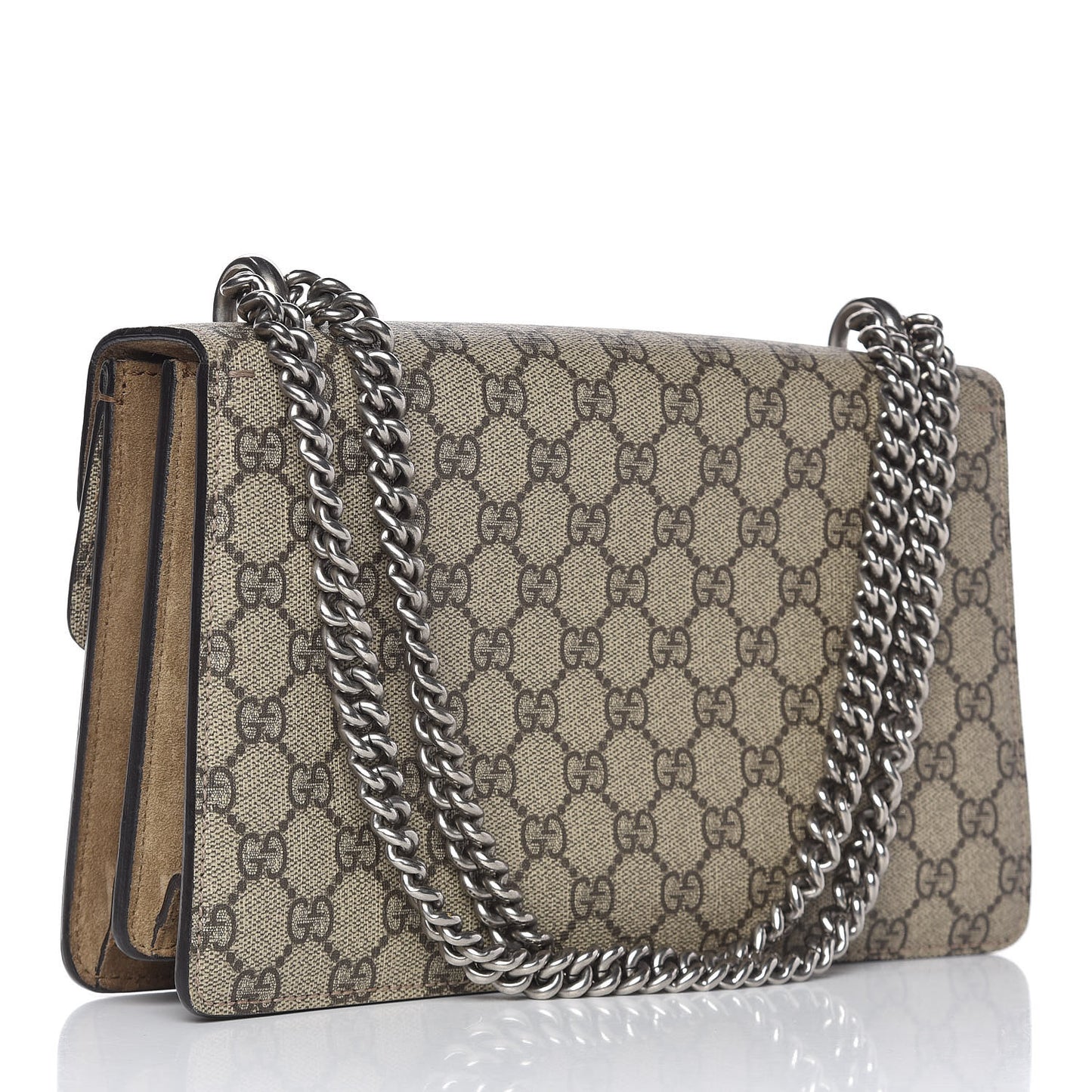 GG Supreme Monogram Small Dionysus Shoulder Bag Taupe