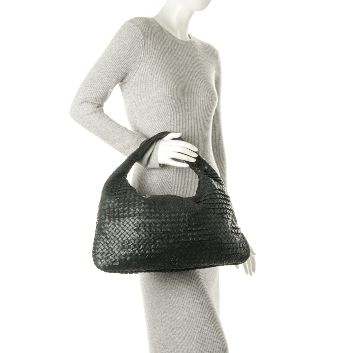 Bottega Veneta Nappa Intrecciato Large Miniode Hobo Nero Black 2 of 8