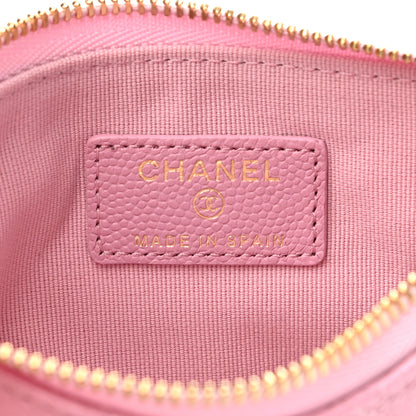 Chanel Caviar Quilted Small Cosmetic Case Pink 6 of 8