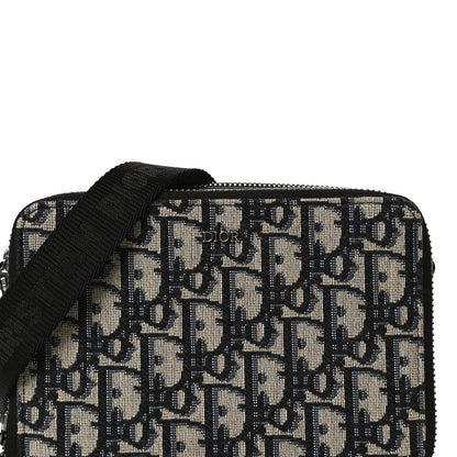 Christian Dior Oblique Pouch Navy Blue 7 of 9