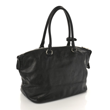 Prada Vitello Daino Tote Black 2 of 10