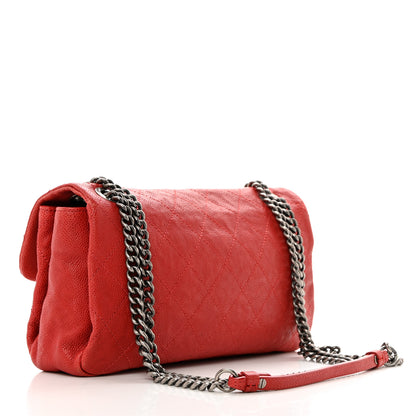 Chanel Caviar Quilted Medium Simply CC Flap Red 2 of 10